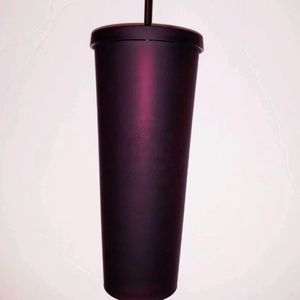 matte Burgundy Starbucks tumbler